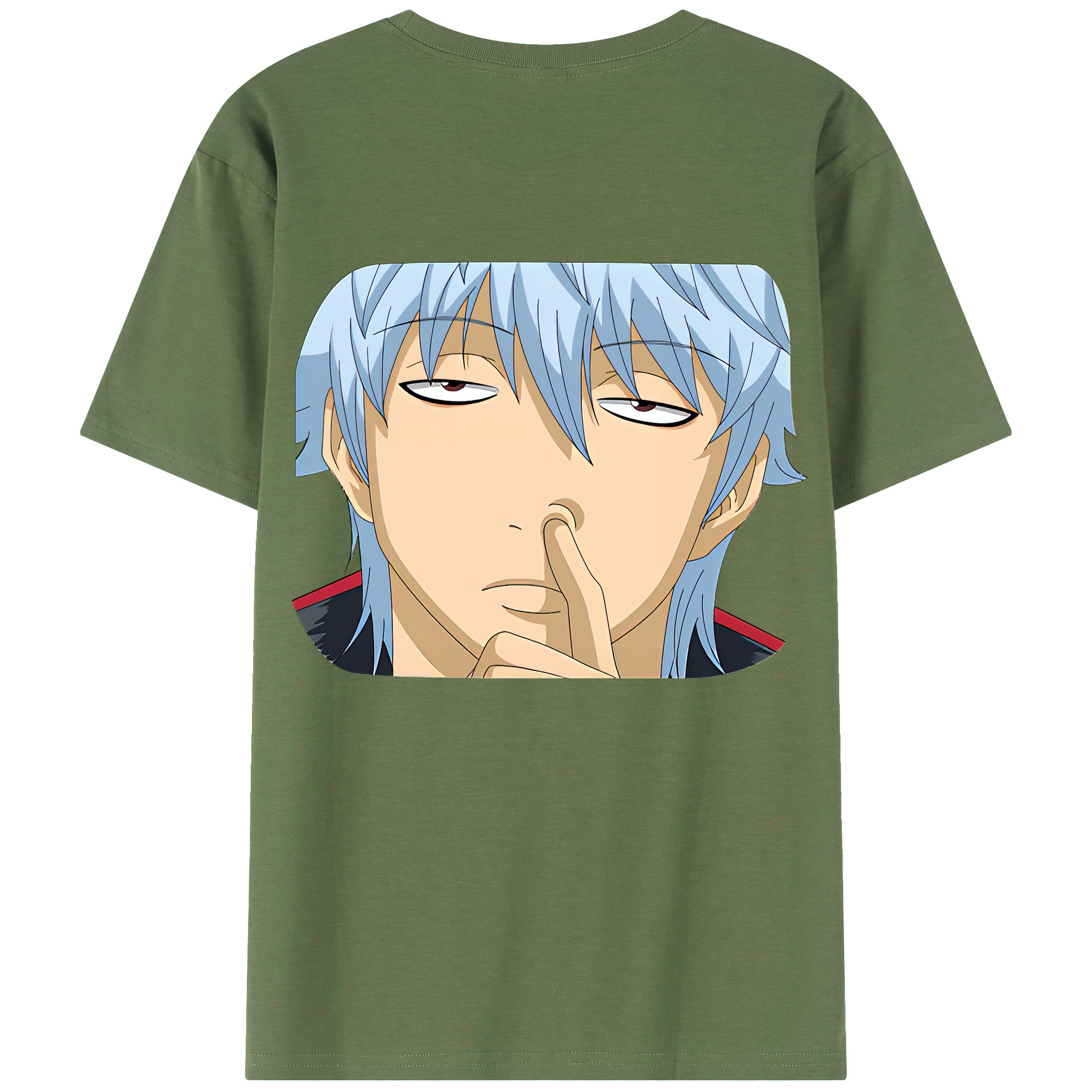 （画像用） ぎんたま 坂田銀時（さかたぎんとき） 神楽 志村新八（しむら しんぱち） GINTAMA Sakata Gintoki Kagura Shimura Shinpachi 綿100％ メンズ半袖Tシャツ（バックプリント） 通気性